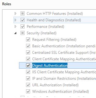 Digest Authentication に対する画像結果