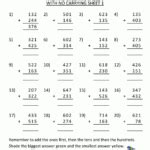 Image result for Column Method Addition Worksheets