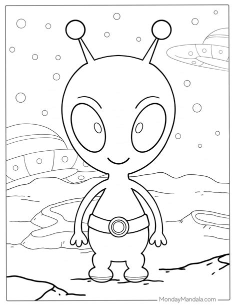 Image result for Alien Outline for Coloring