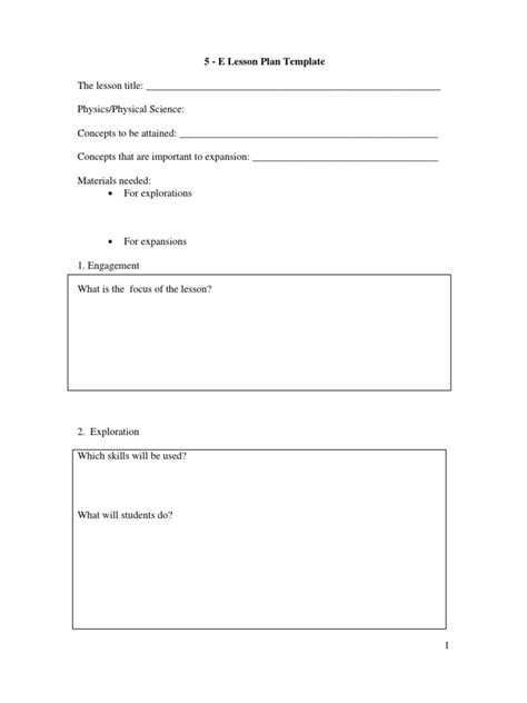 Toradh íomhá ar Prototype Lesson Plan Examples