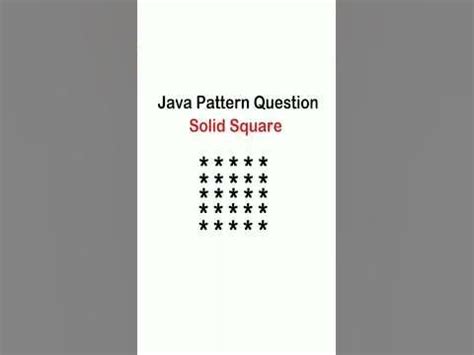 Image result for Pattern Based Question in Java for Practice to the Biggner