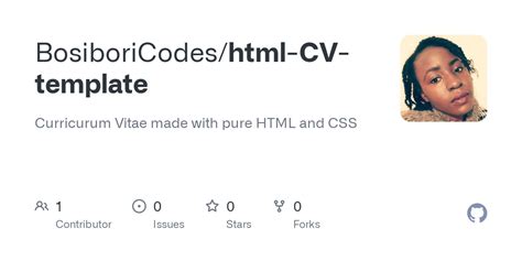 Image result for HTML Code of Developing a CV Template