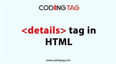 Image result for Details Tag HTML