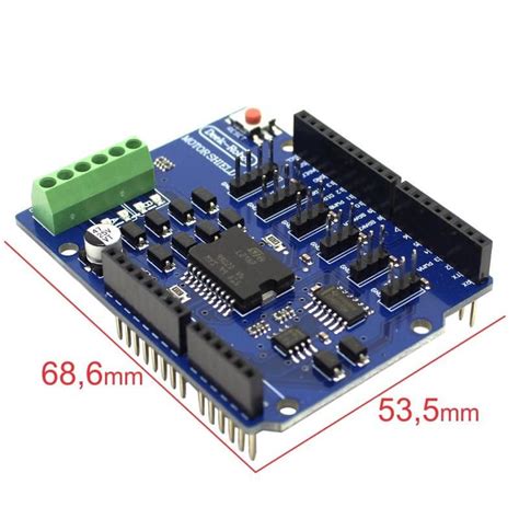 Afbeeldingsresultaten voor Arduino Motor Shield L298 Connection