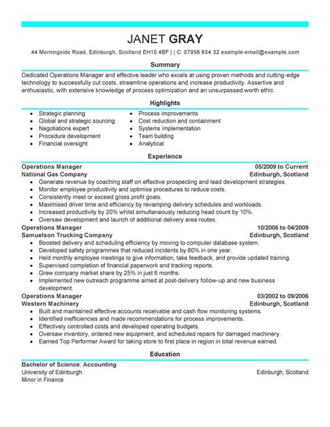 Afbeeldingsresultaten voor Business Operations Manager Resume Examples
