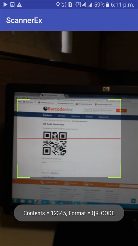 Afbeeldingsresultaten voor QR Code Scanner Android Studio