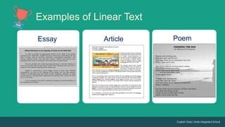 Linear Text Examples に対する画像結果