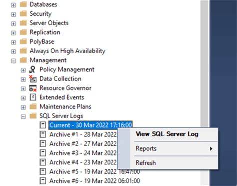 Image result for SQL Server Error Log How to Check
