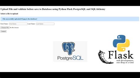 Update Database PostgreSQL Flask SQLAlchemy に対する画像結果