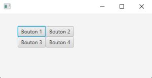 GridPane Layout JavaFX に対する画像結果