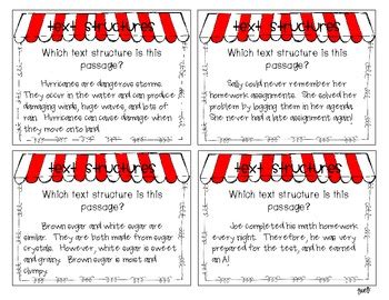 Image result for Text Structure Sort Cards