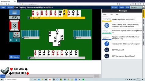 نتيجة الصورة لـ BBO Bridge Tutorial