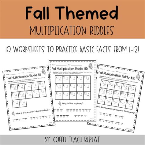 Multiplication Riddle Worksheet に対する画像結果