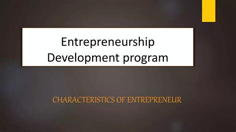 Image result for Entrepreneurship Development Program PPT