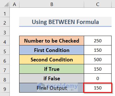 How to Create a Between Formula for Excel に対する画像結果