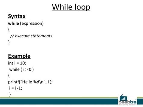 Image result for Syntax for While Loop