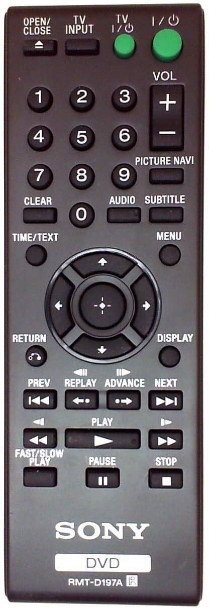 Sony DVD Video Remote Control に対する画像結果