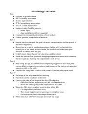 Toradh íomhá ar Microbiology Lab Exam One