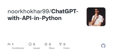 Image result for Chatgpt API Python GitHub