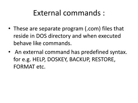 Image result for External Commands More for Command Prompt