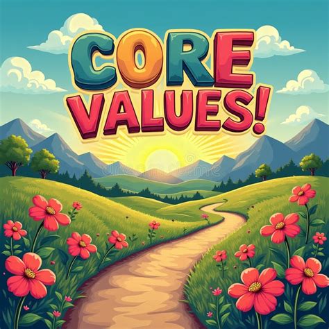 Image result for Core Values Poster. Cartoon