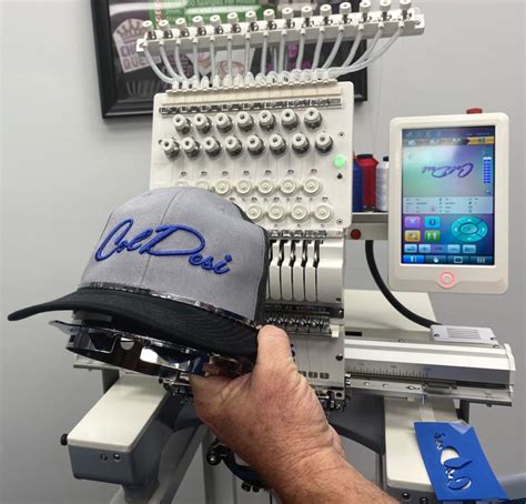 Image result for Embroidery Machine Computer Controlled Hat