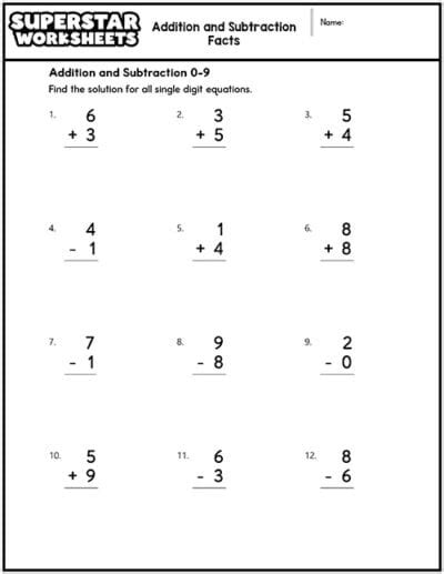 Image result for Adding and Subtracting Pronumerals Worksheets