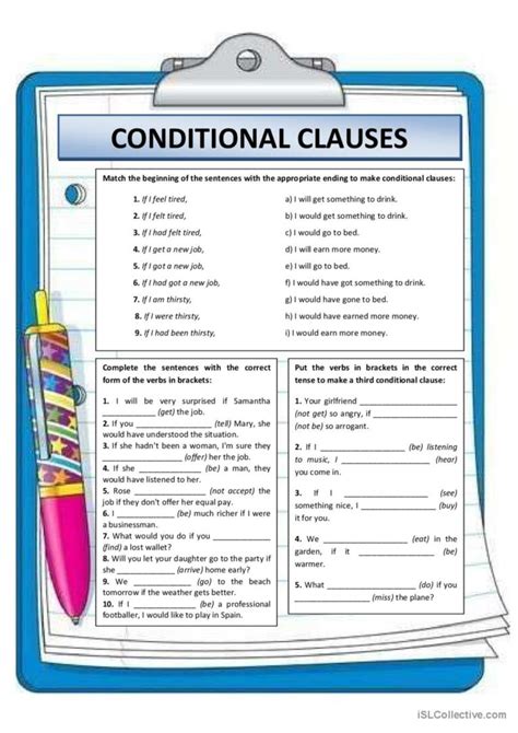 Afbeeldingsresultaten voor Conditional Clauses