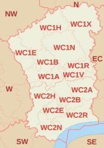 Image result for W1 Postcode Area Map