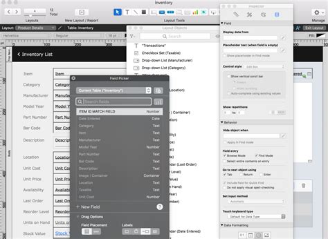 Afbeeldingsresultaten voor FileMaker Pro Layout Examples