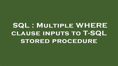 Image result for Multiple Where SQL