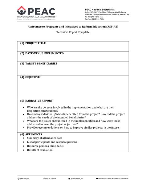 Toradh íomhá ar Technical Report Sample PDF