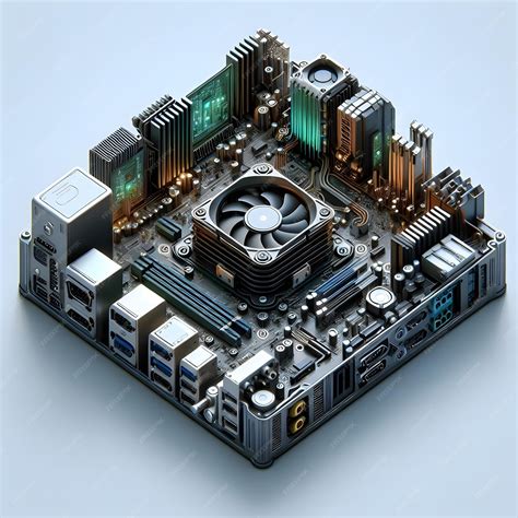 Premium Photo | Stunning computer hardware Internal PC Component Images