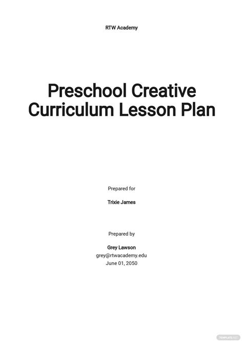Creative Curriculum Lesson Plan Template PDF に対する画像結果