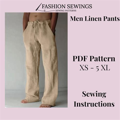 Men Pants Pattern に対する画像結果