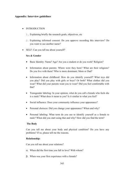 Image result for Appendix Interview