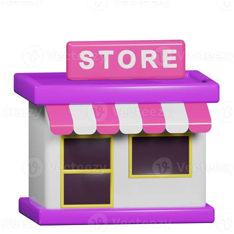 Toradh íomhá ar Store Icon 3D Simple Style