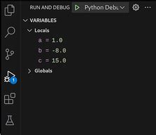 Image result for Debugging and Looking at Variables in vs Code