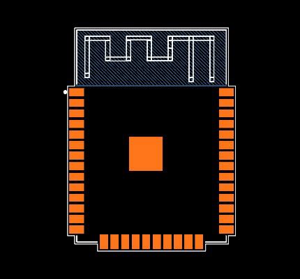 Image result for Esp-Wroom-32 Footprint