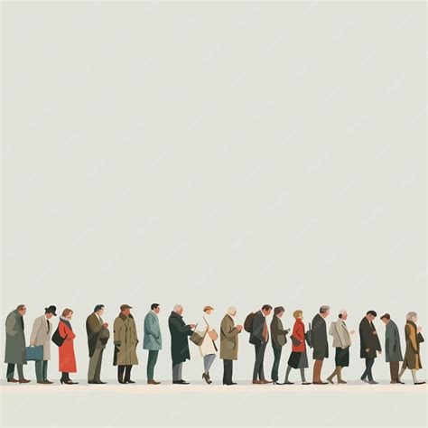 Image result for Long Queue Drawing