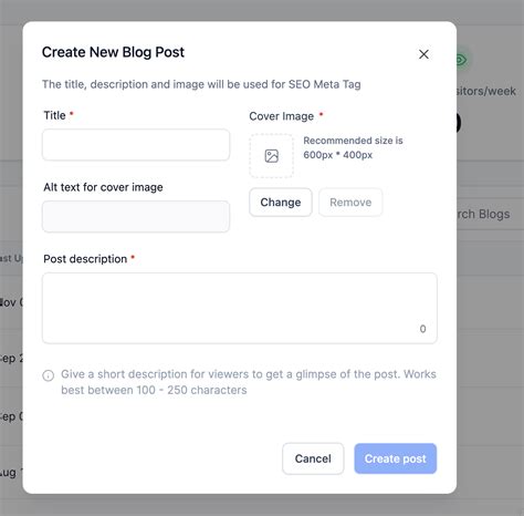 Image result for Create a Blog Post for Your Project