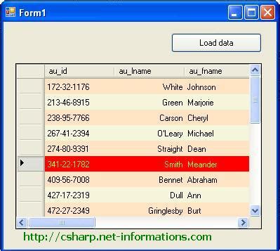 Image result for DataGridView Style
