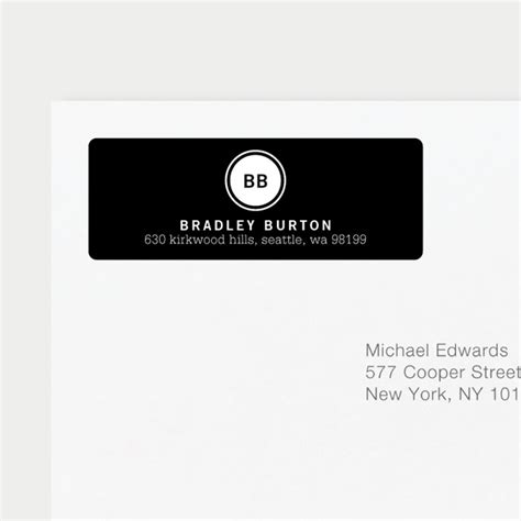 Image result for Monogram Address Labels