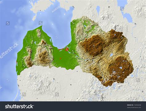 Image result for Latvia Topographic Map