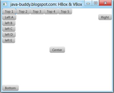 Résultat d’images pour Hbox vs VBox JavaFX