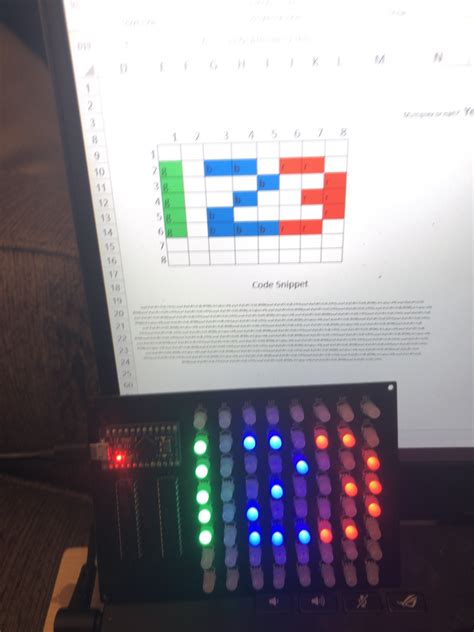Micro LED RGB Matrix に対する画像結果