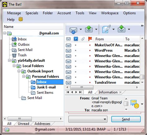 Toradh íomhá ar Bat Email Client