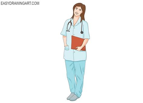 How to Draw a Nurse to Easy Drawing に対する画像結果