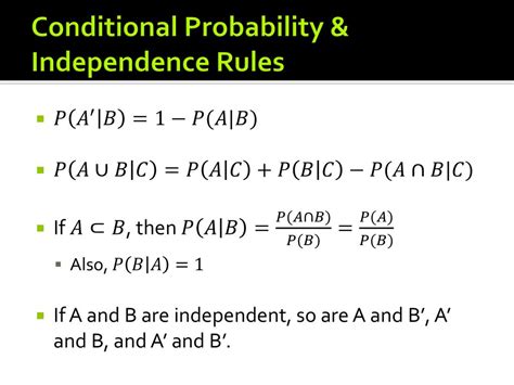 Image result for Conditional Probability Formula for Non Independent Variables