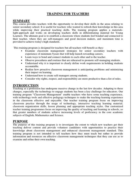 Image result for Teacher Training Module Sample